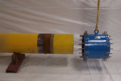 High pressure pipeline weld end couopling